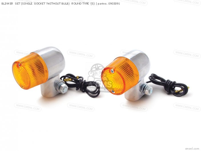 Takegawa BLINKER SET (SINGLE SOCKET ?WITHOUT BULB) ROUND TYPE (S) 0903091 Takegawa BLINKER SET (SINGLE SOCKET ?WITHOUT BULB) ROUND TYPE (S) 0903091