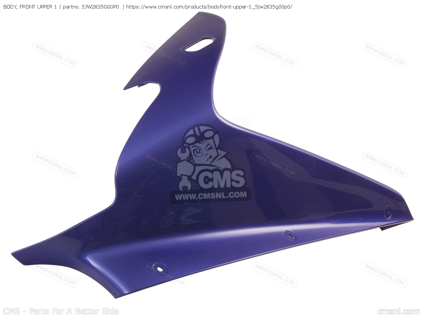 5JW2835G00P0: BODY, FRONT UPPER 1 Yamaha - buy the 5JW-2835G-00-P0
