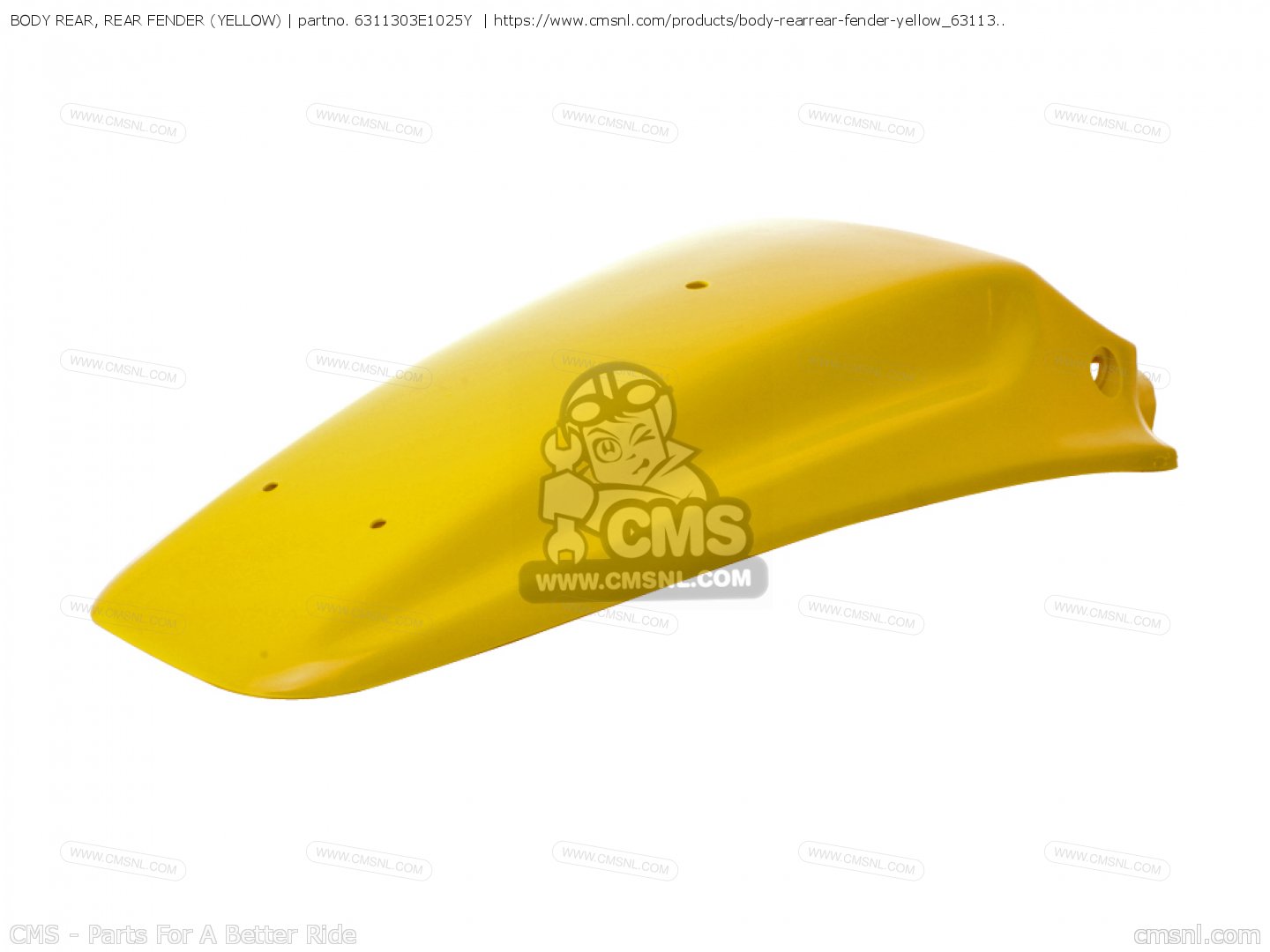 6311303E1025Y: Body Rear, Rear Fender (yellow) Suzuki - buy the