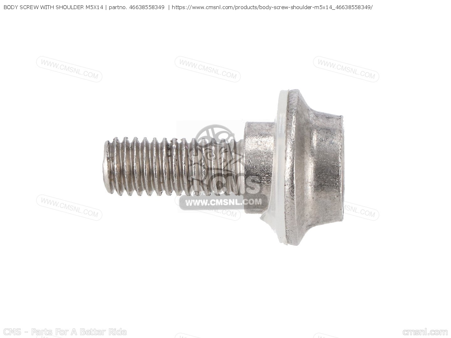 46638558349: Body Screw With Shoulder M5x14 Bmw - buy the 46 63 8 