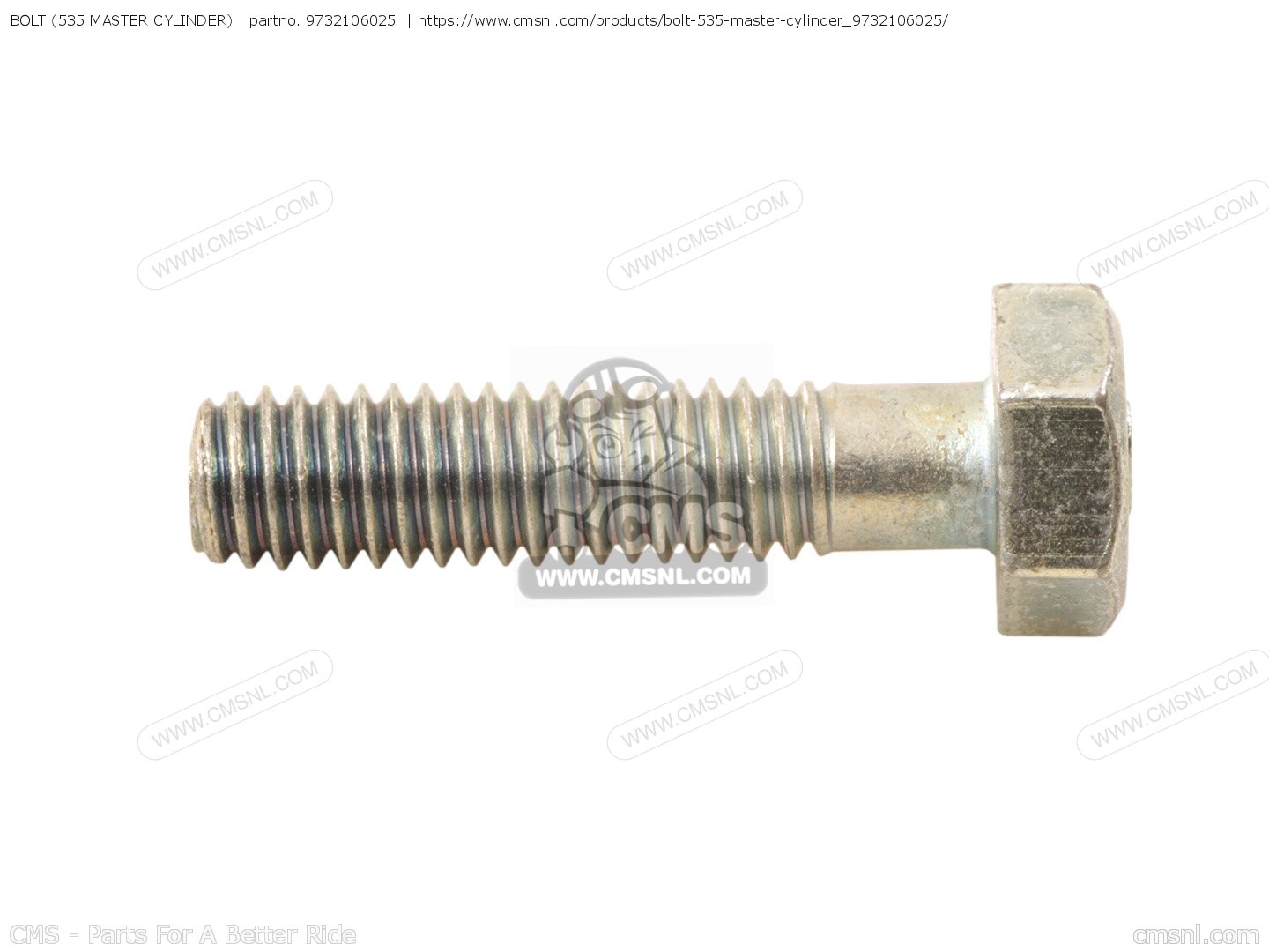 9732106025 Bolt (535 Master Cylinder) Yamaha buy the 9732106025 at