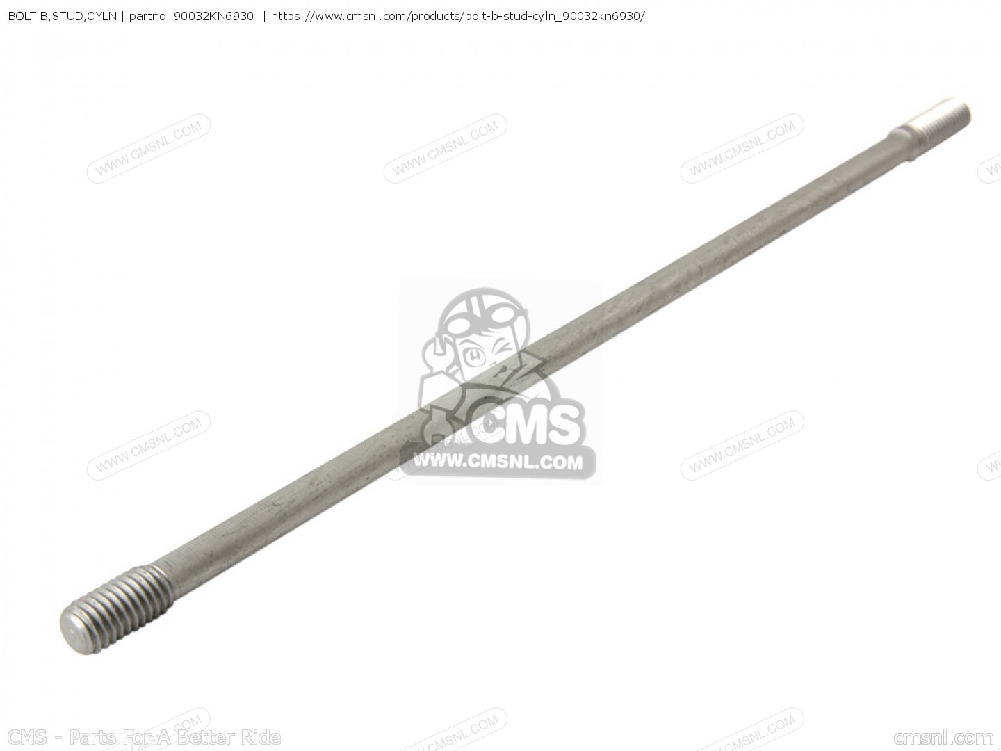 90032KN6930: Bolt B,stud,cyln Honda - Buy The 90032-KN6-930 At CMSNL