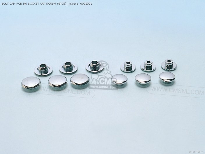 Takegawa BOLT CAP  FOR M6 SOCKET CAP SCREW (6PCS) 0002001