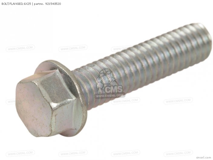 Kawasaki BOLT,FLANGED,6X25 921540520 Kawasaki BOLT,FLANGED,6X25 921540520