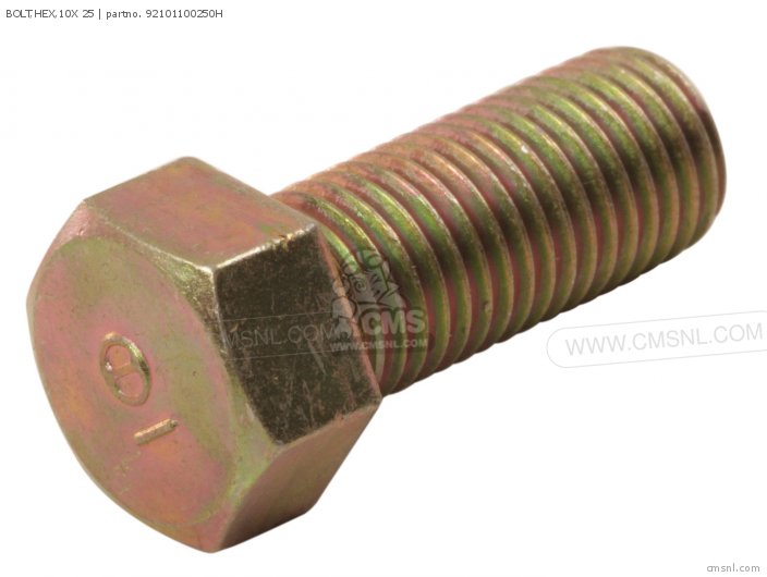 Honda BOLT,HEX,10X 25 92101100250H Honda BOLT,HEX,10X 25 92101100250H