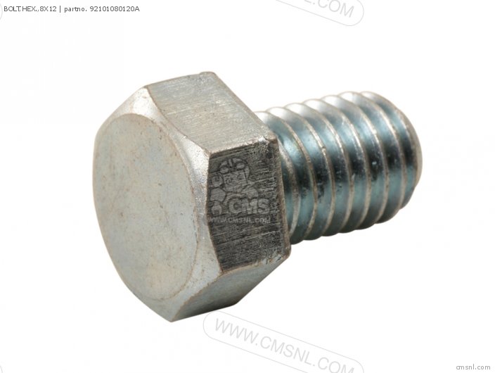 Honda BOLT,HEX.,8X12 92101080120A Honda BOLT,HEX.,8X12 92101080120A
