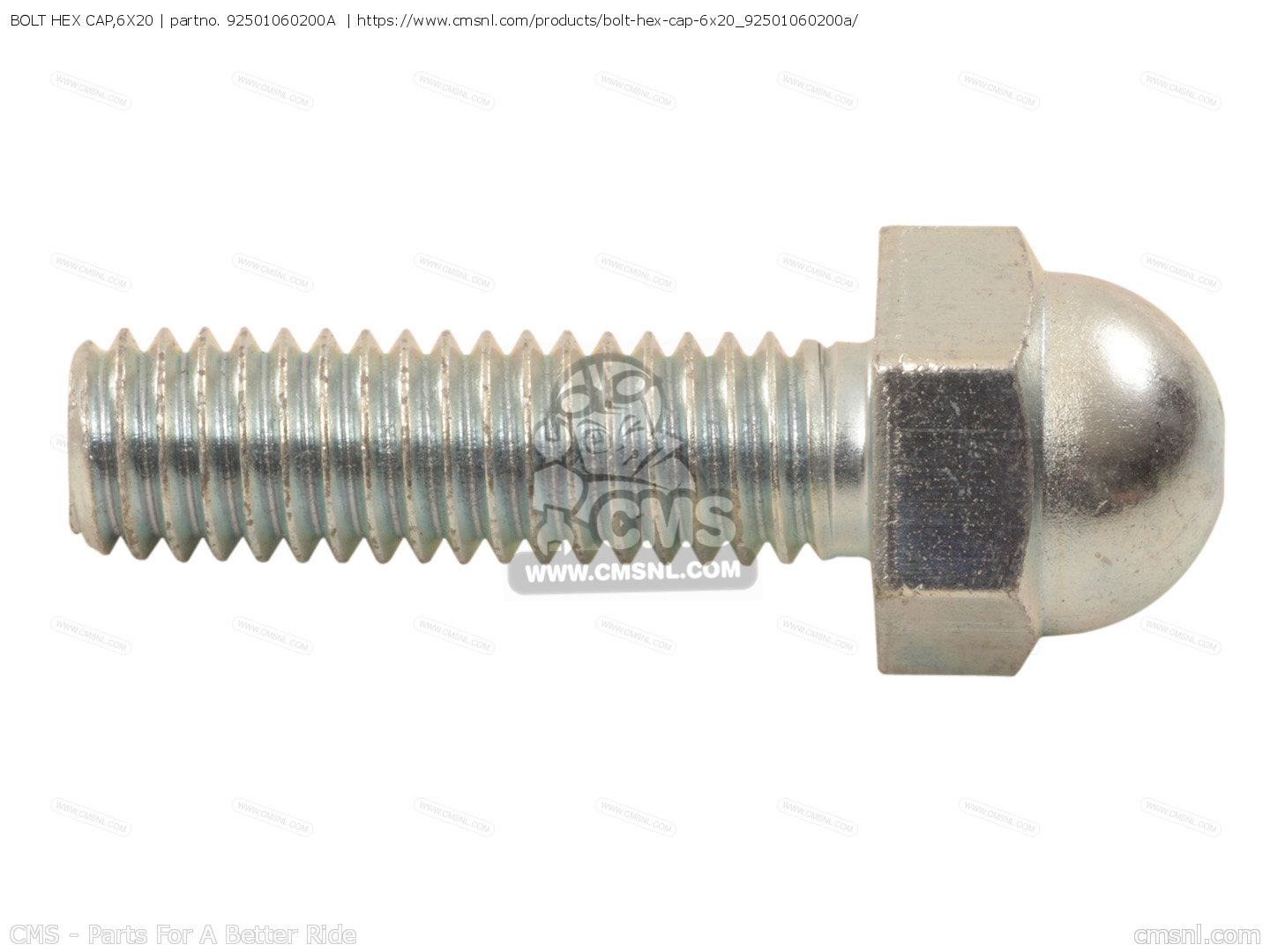 BOLT HEX CAP,6X20 for VFR1200FD 2011 (B) ENGLAND order at CMSNL