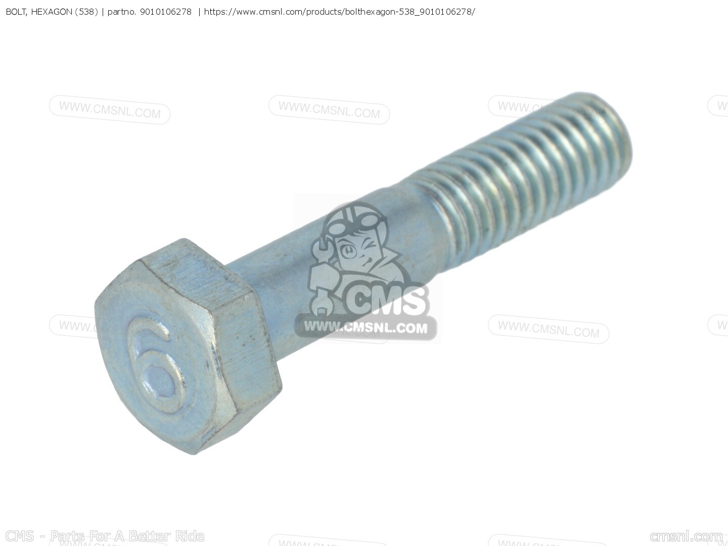 9010106278: BOLT, HEXAGON (538) Yamaha - buy the 90101-06278