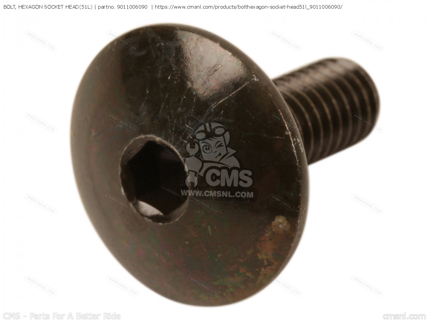9011006090: BOLT, HEXAGON SOCKET HEAD(51L) Yamaha - buy the 90110