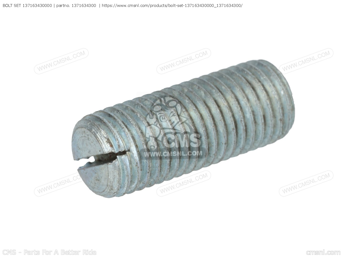 1371634300: BOLT SET 137163430000 Yamaha - buy the 137-16343-00-00 at CMSNL