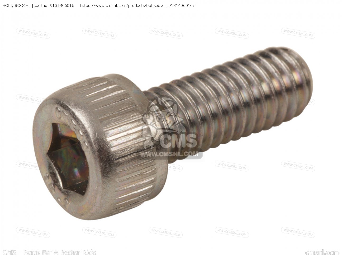 9131406016: BOLT, SOCKET Yamaha - buy the 91314-06016-00 at