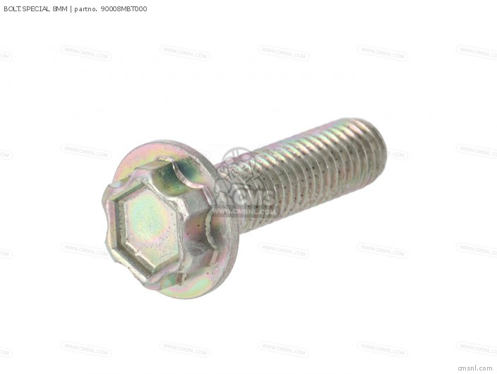 Honda BOLT,SPECIAL 8MM 90008MBT000 Honda BOLT,SPECIAL 8MM 90008MBT000