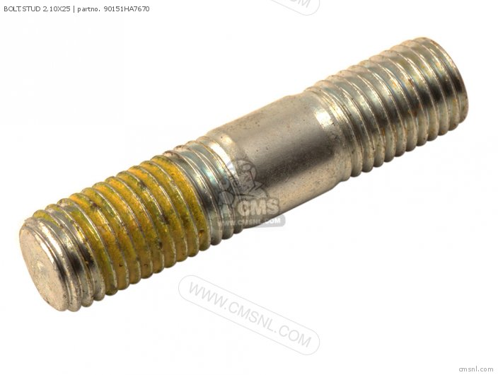 Honda BOLT,STUD 2,10X25 90151HA7670 Honda BOLT,STUD 2,10X25 90151HA7670