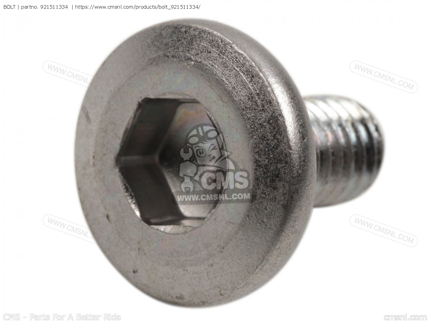 921511334: BOLT,6MM Kawasaki - buy the 92151-1334 at CMSNL