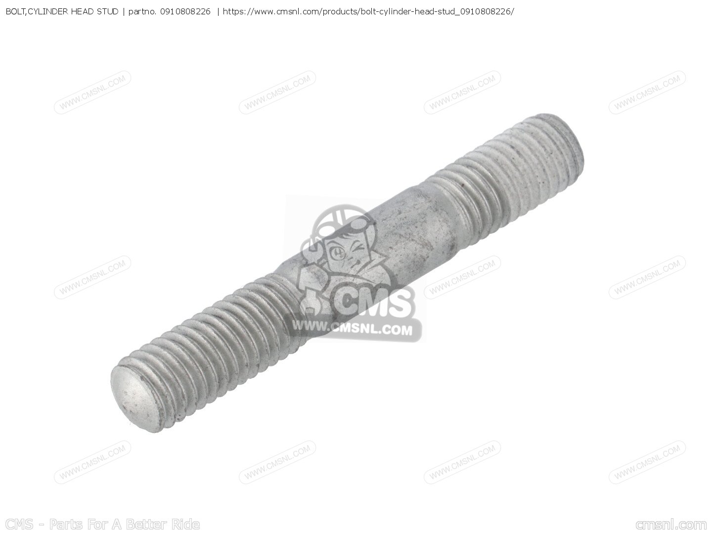 BOLT,CYLINDER HEAD STUD for RM125 1989 (K) USA (E03) order at CMSNL