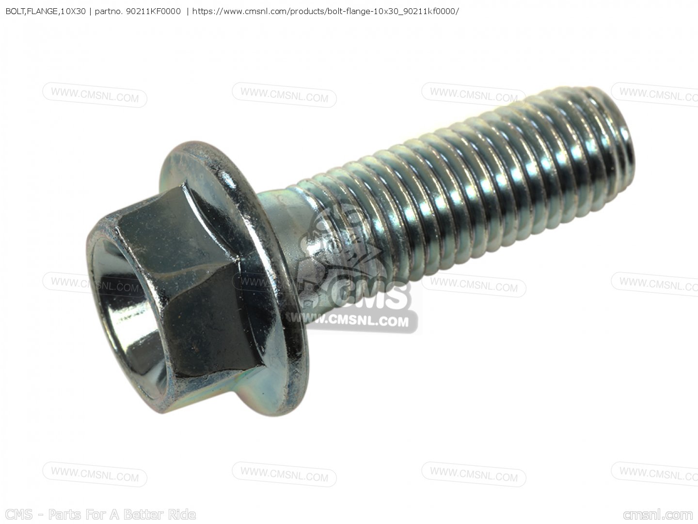 90211KF0000: Bolt,flange,10x30 Honda - buy the 90211-KF0-000 at CMSNL