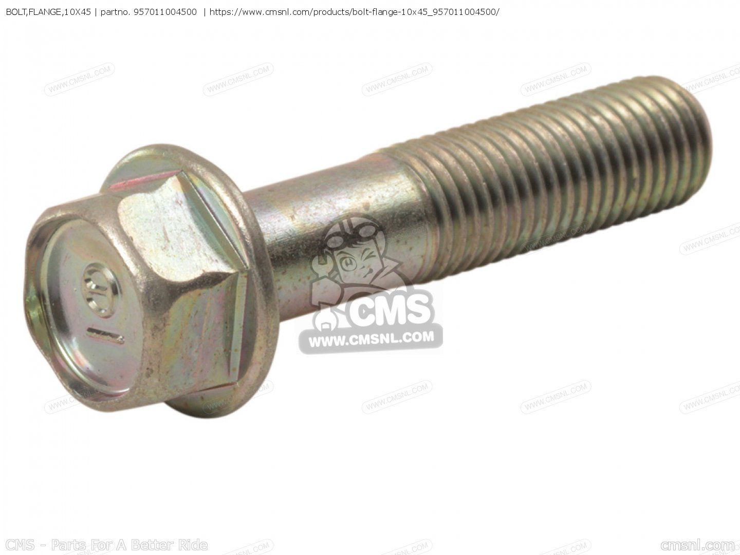 957011004500: Bolt,flange,10x45 Honda - buy the 95701-1004500 at CMSNL