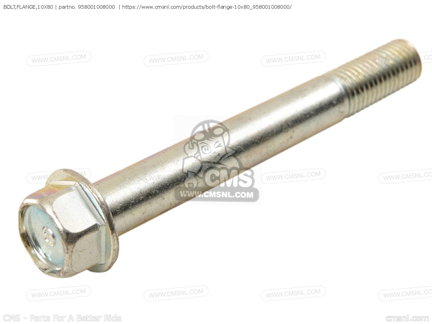 BOLT,FLANGE,10X80 for CB400N SUPERDREAM 1980 (A) ENGLAND order at CMSNL