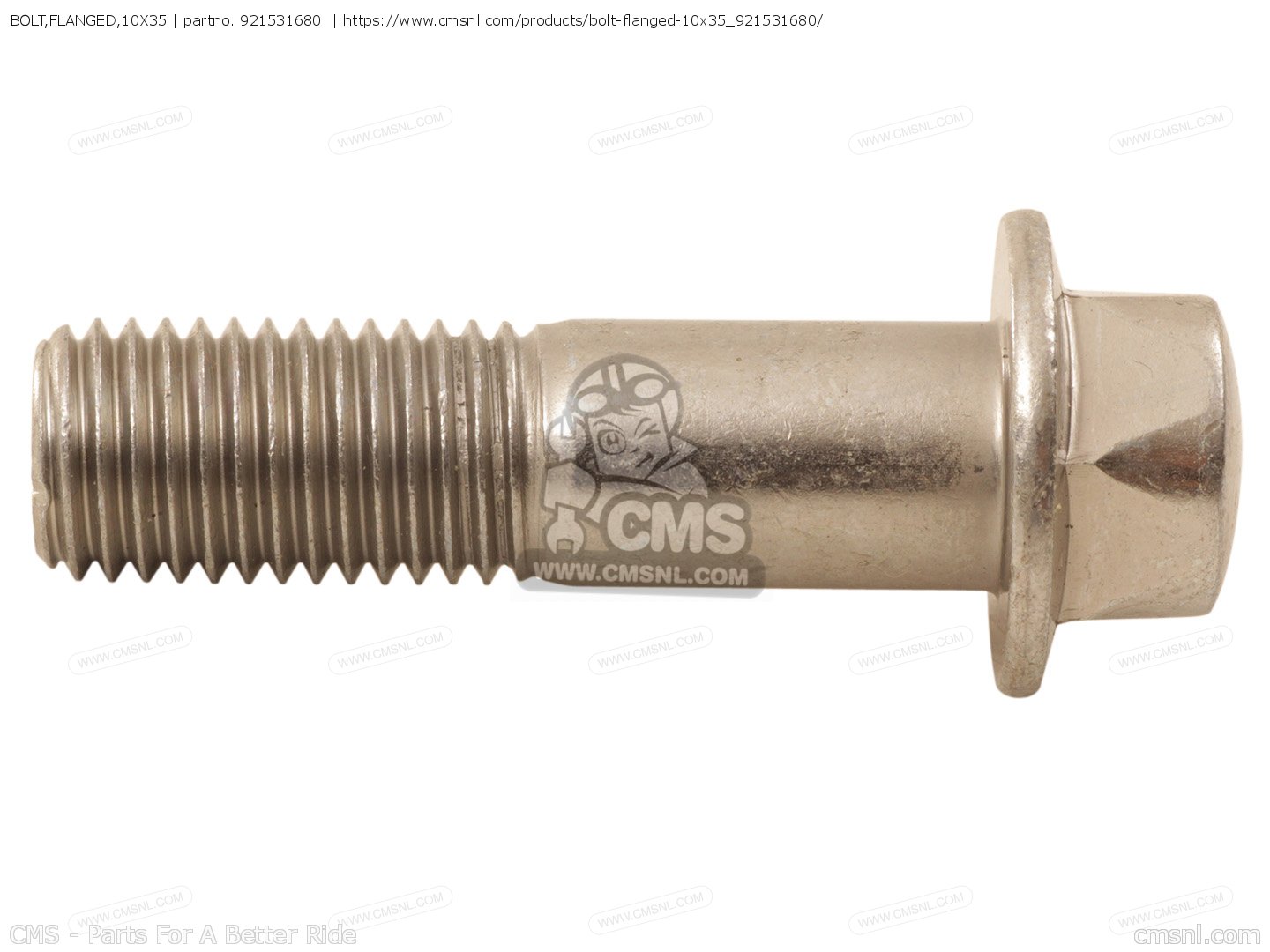 921531680: BOLT,FLANGED,10X35 Kawasaki - buy the 92153-1680