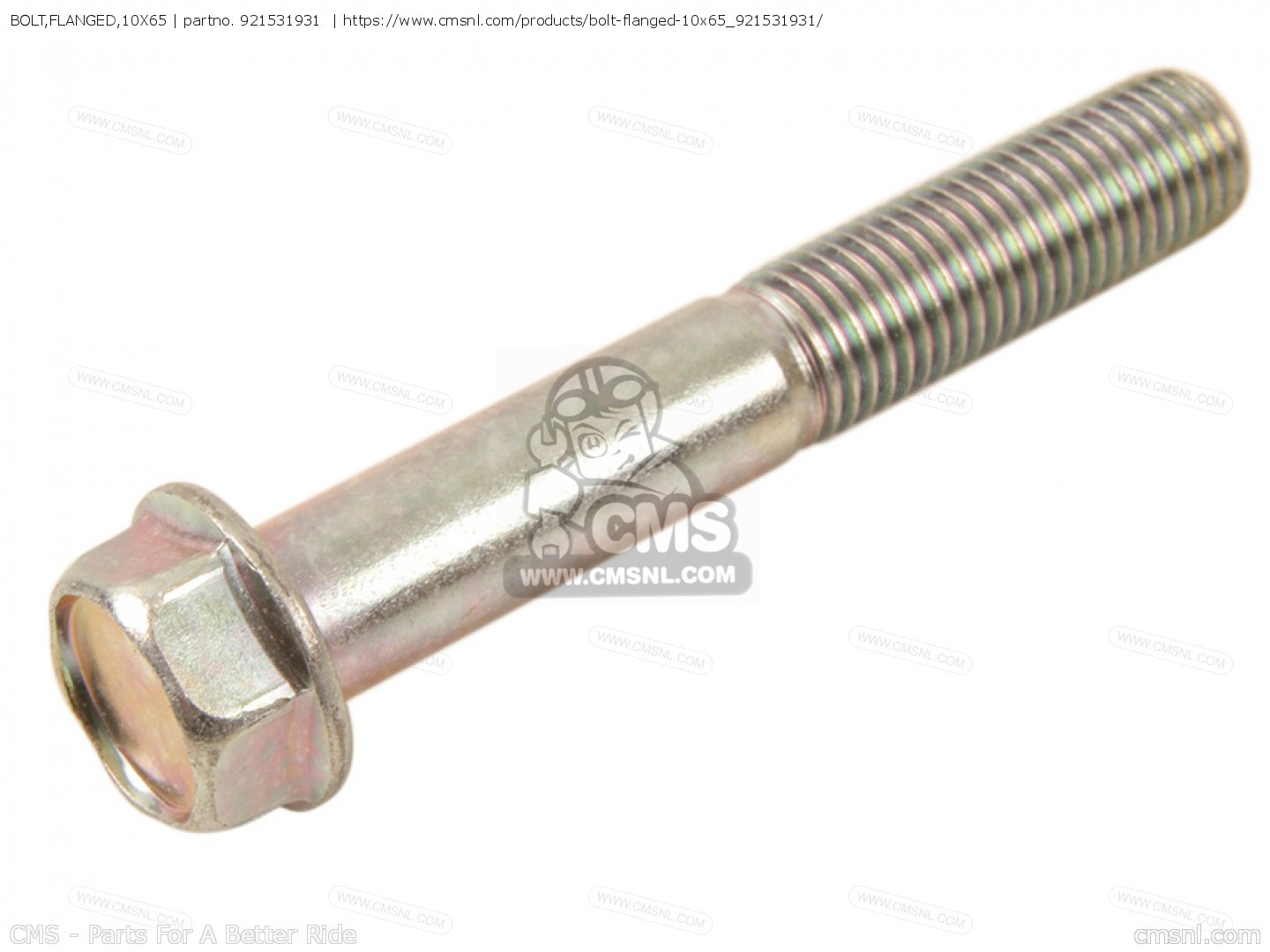 BOLT,FLANGED,10X65 for ZX600RAFA NINJA ZX6R 2010 USA - order at CMSNL