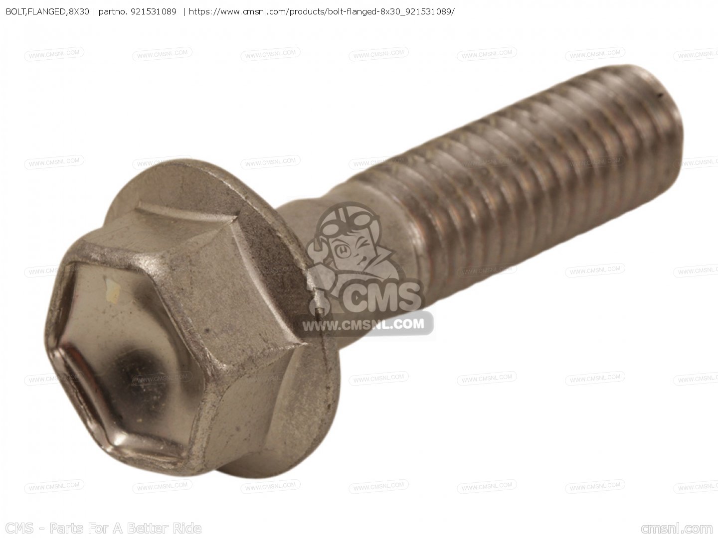 BOLT,FLANGED,8X30 for Kawasaki - order at CMSNL