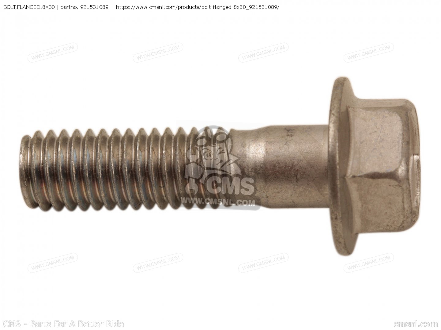 921531089: Bolt,flanged,8x30 Kawasaki - buy the 92153-1089