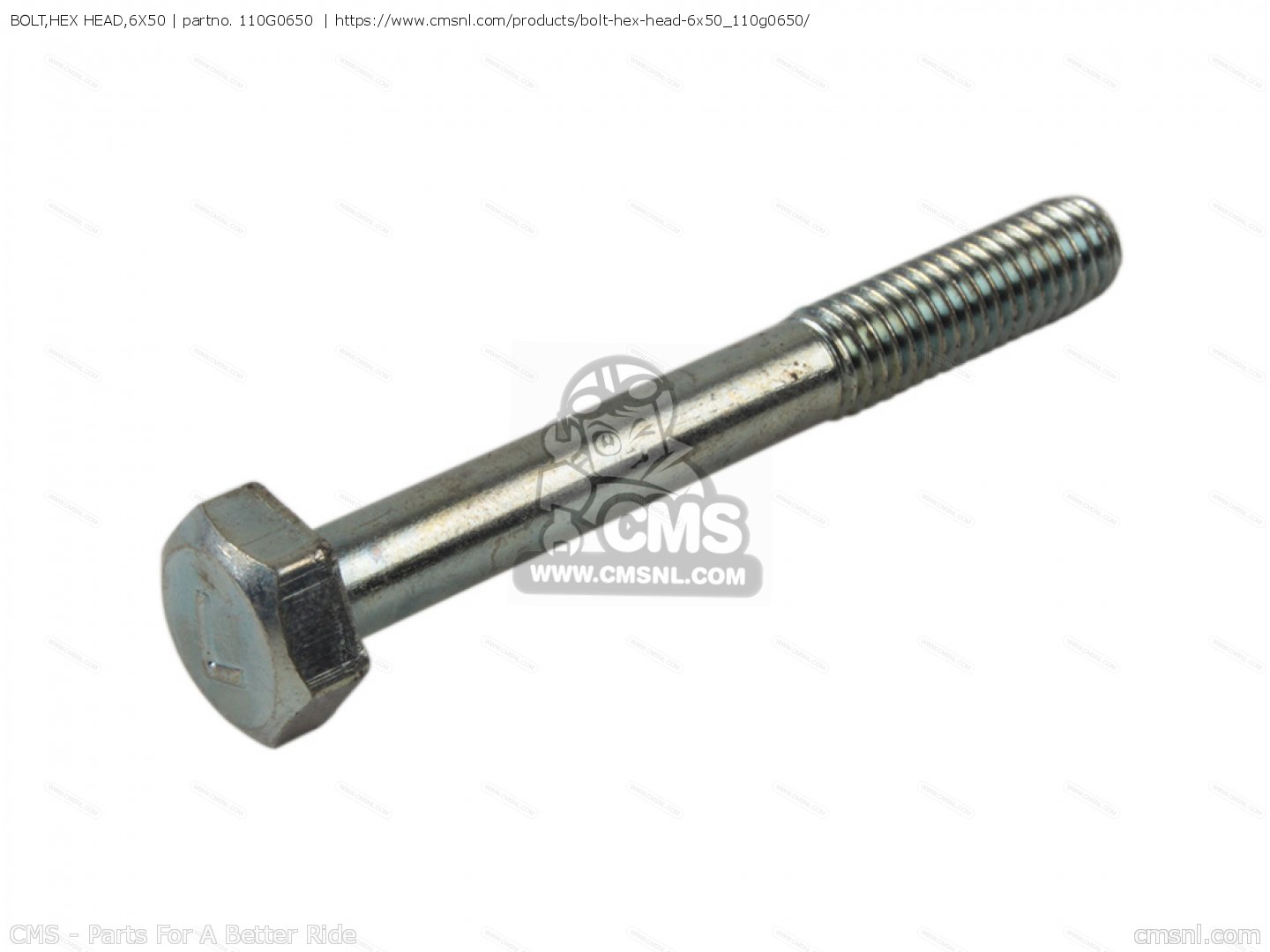 BOLT,HEX HEAD,6X50 for H1B 1972 CANADA order at CMSNL