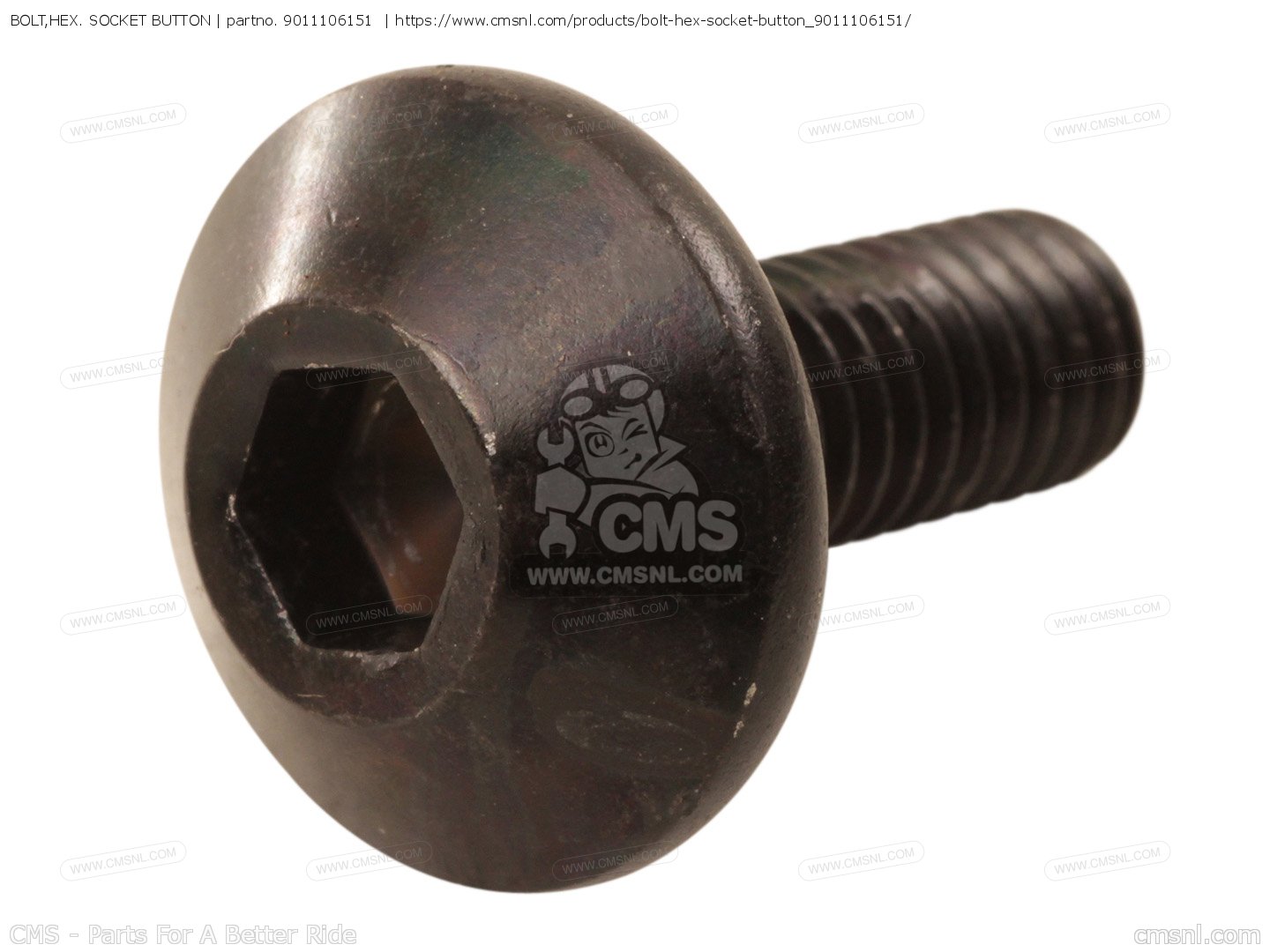 9011106151 Bolt,hex. Socket Button Yamaha buy the 9011106151 at CMSNL