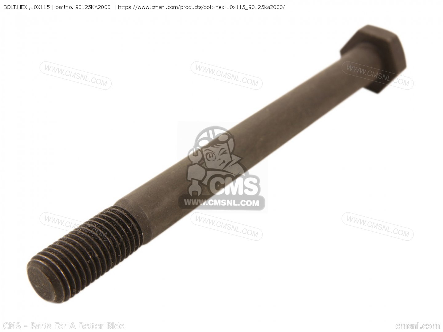 90101-10747 NOS Yamaha Snowmobile Track Suspension Bolt