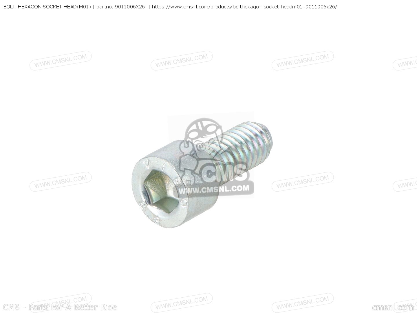 9011006x26 Bolt Hexagon Socket Headm01 Yamaha Buy The 90110 06x26 00 At Cmsnl 1796