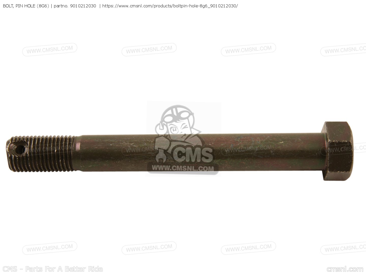 BOLT, PIN HOLE (8G6) for BR250K BRAVO 1985/1986 order at CMSNL