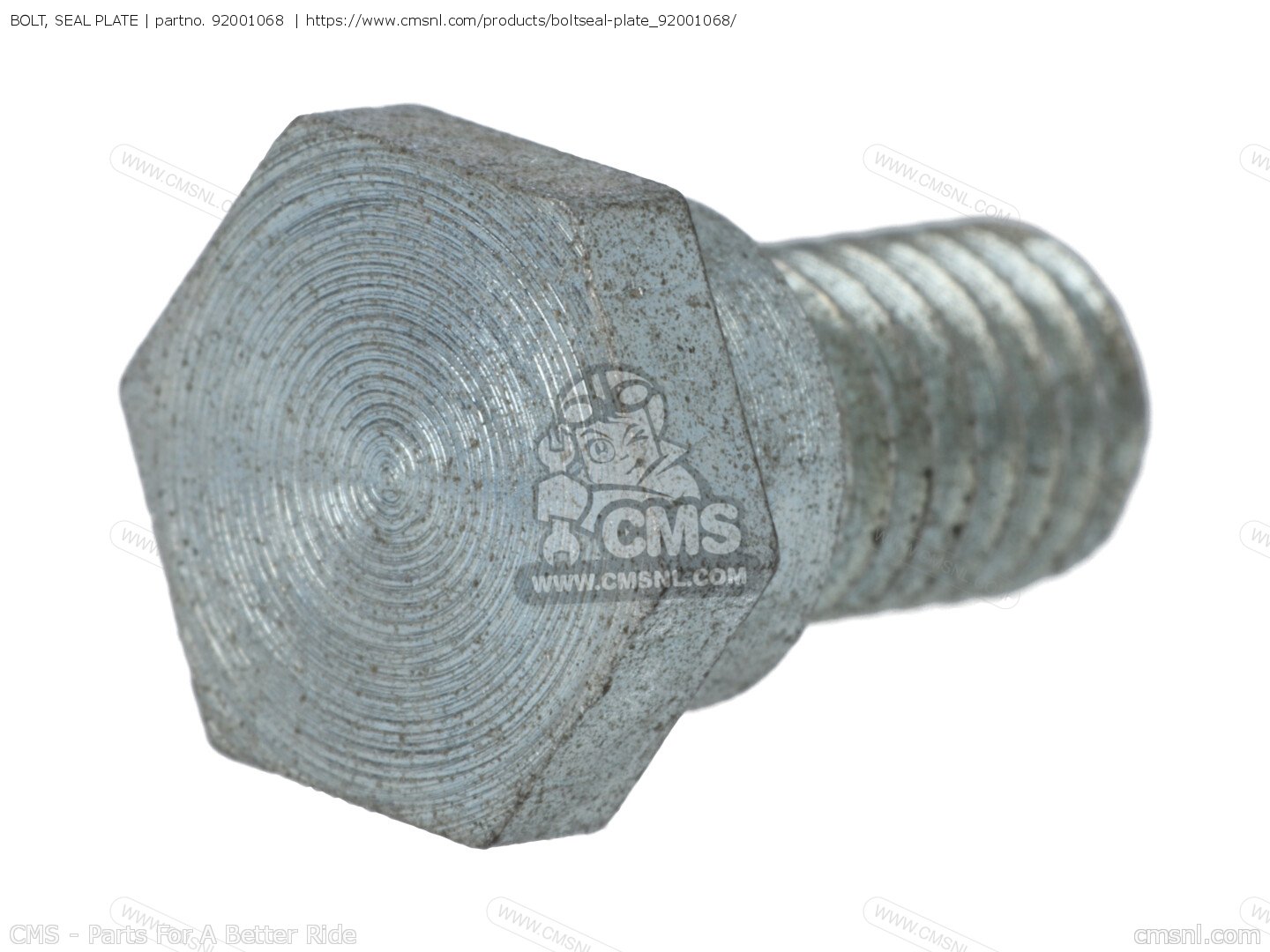 92001068: Bolt, Seal Plate Kawasaki - buy the 92001-068 at CMSNL