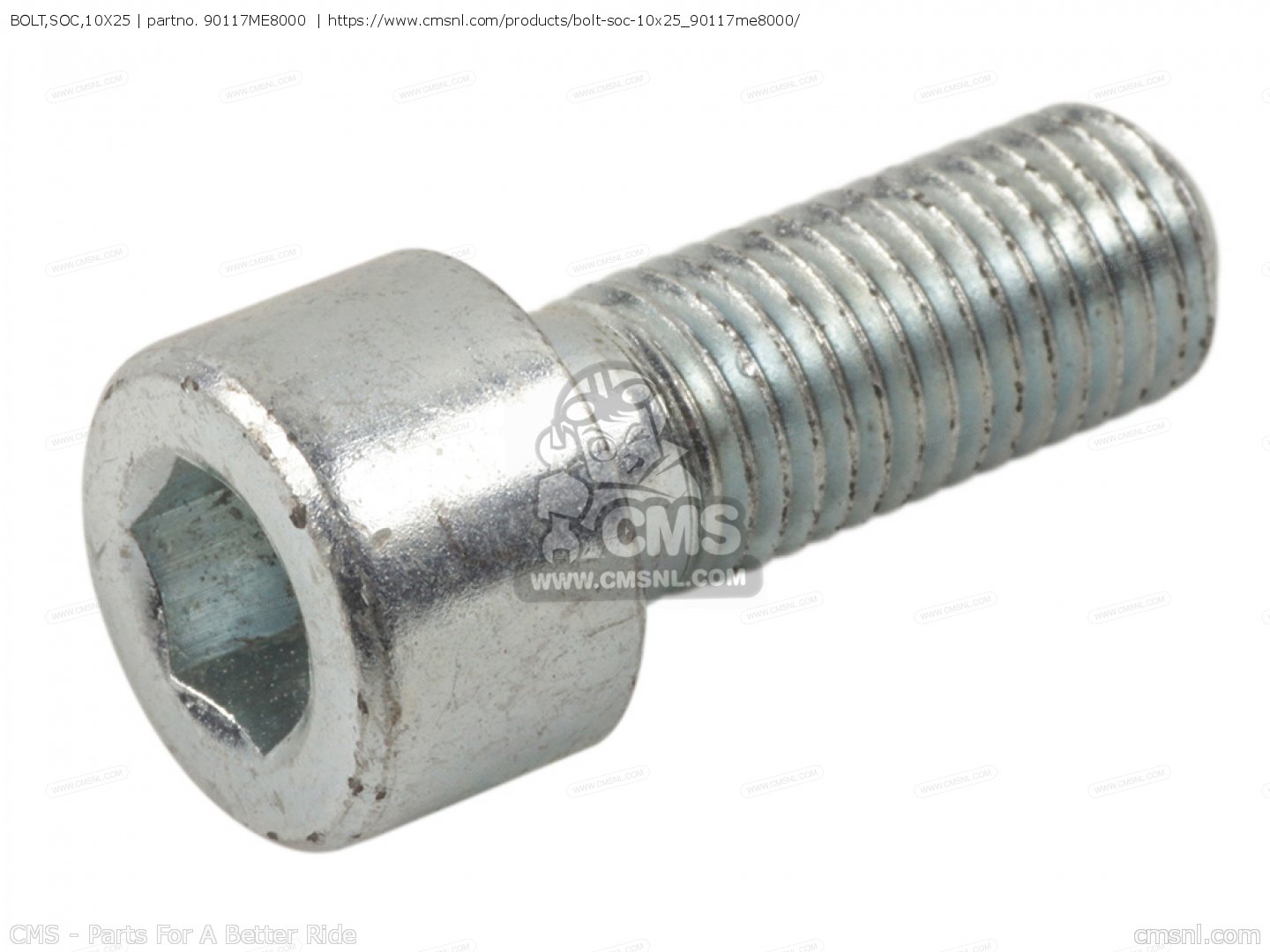 90117ME8000: Bolt,soc,10x25 Honda - buy the 90117-ME8-000 at CMSNL