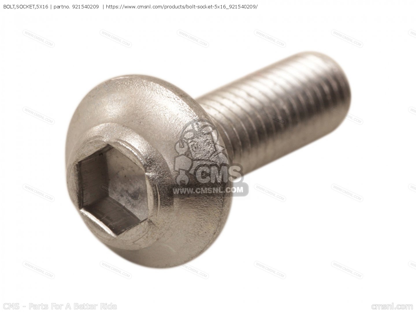 921540209: Bolt,socket,5x16 Kawasaki - buy the 92154-0209 at CMSNL