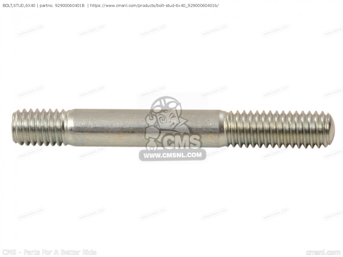 92900060401B Bolt,stud,6x40 Honda buy the 92900060401B at CMSNL