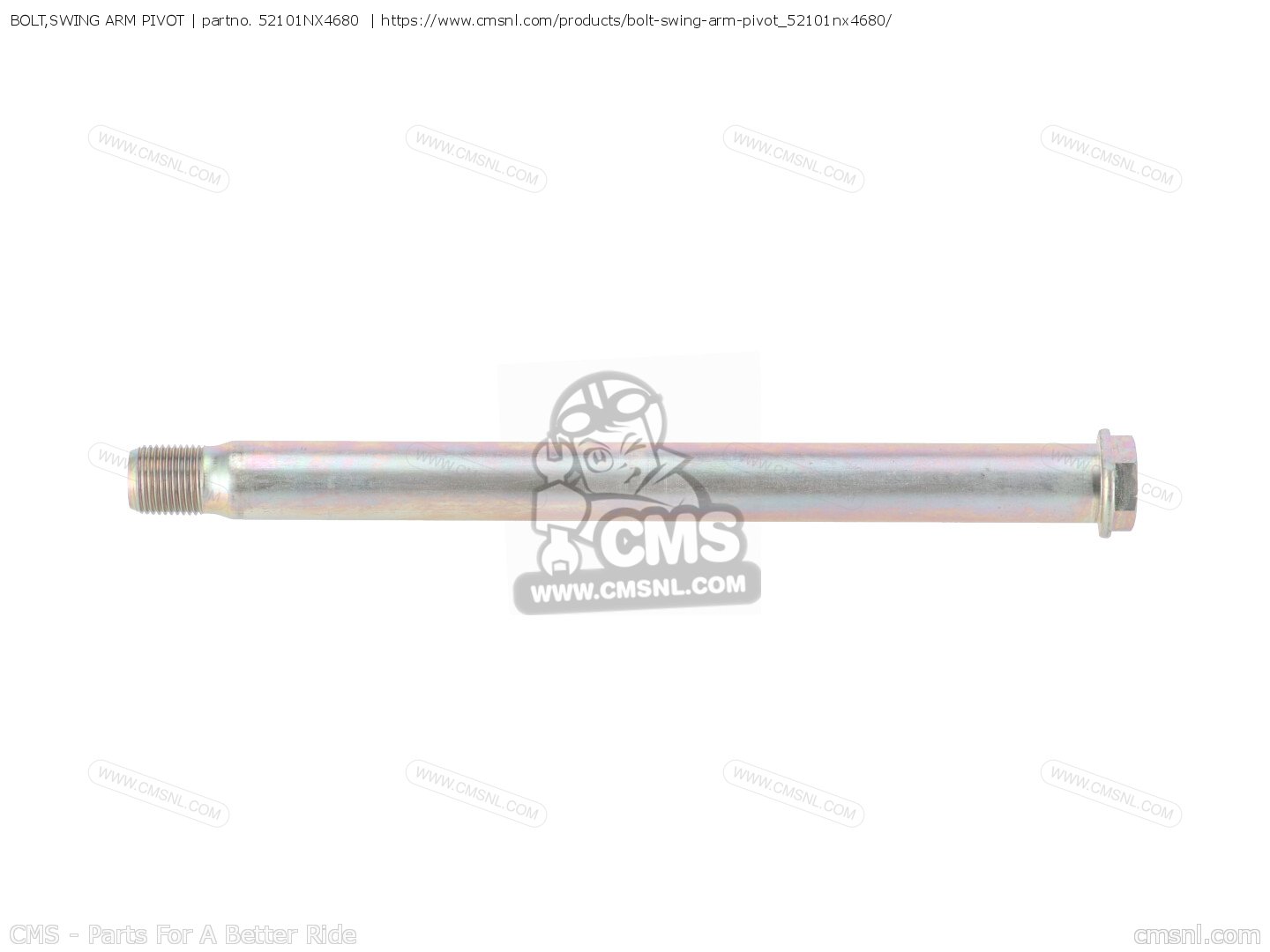 BOLT,SWING ARM PIVOT for RS125R 1998 HRC order at CMSNL