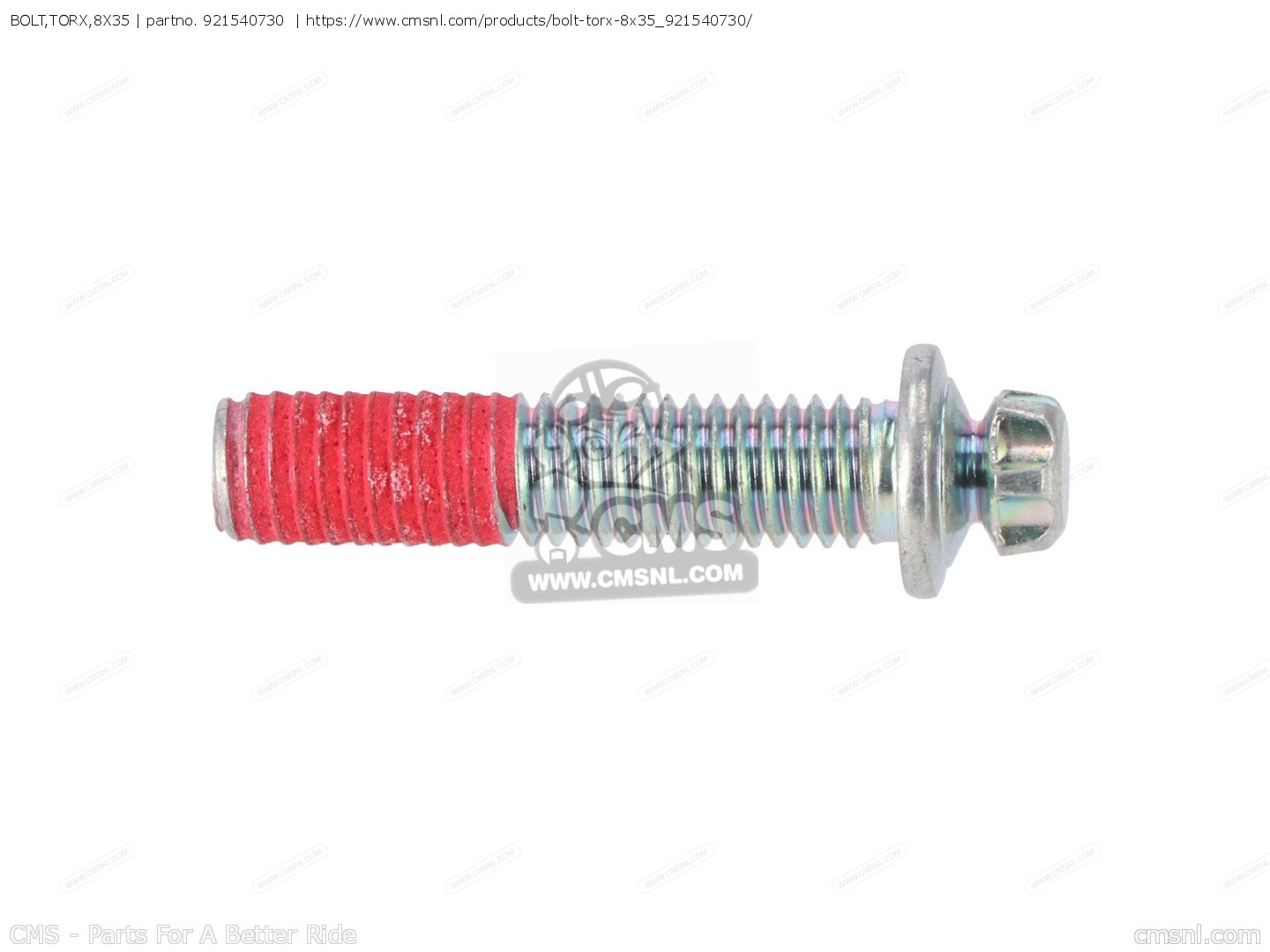 921540730: BOLT,TORX,8X35 Kawasaki - buy the 92154-0730 at CMSNL