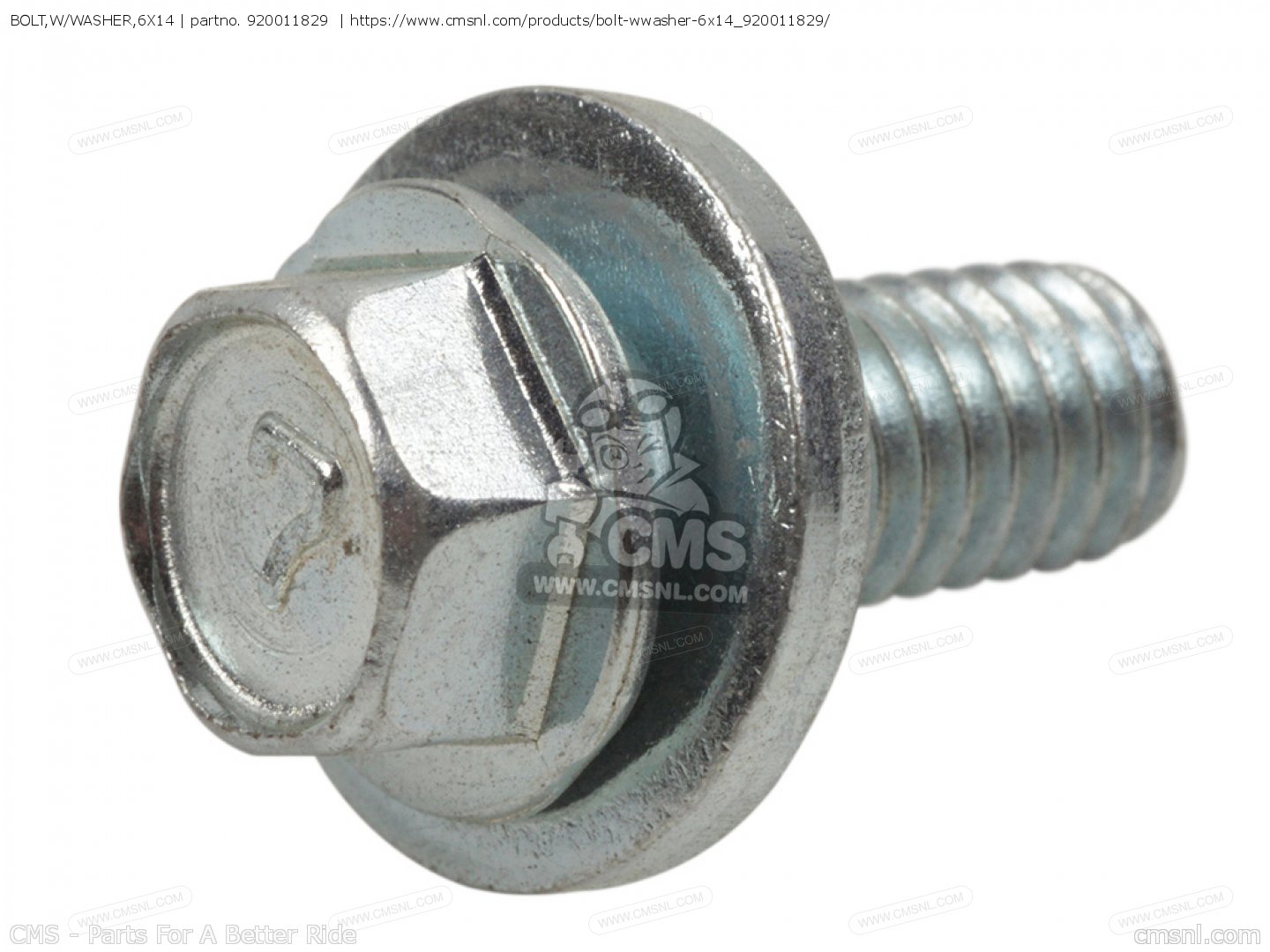 BOLT,W/WASHER,6X14 for KX250L1 1999 USA CANADA order at CMSNL