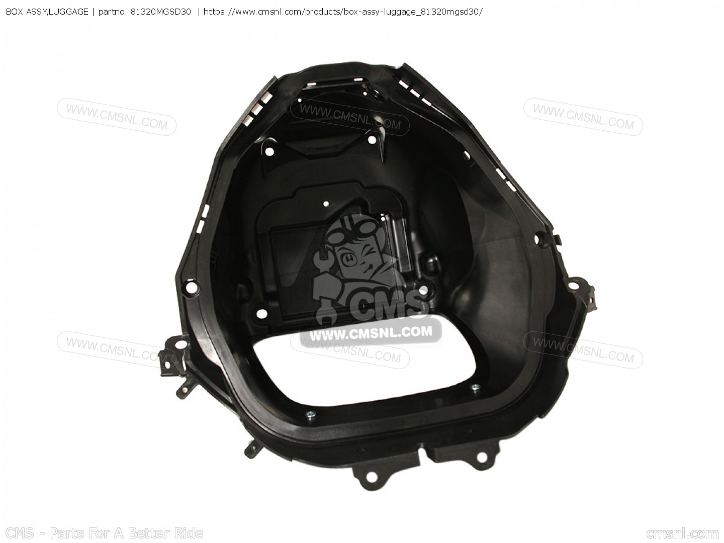 81320MGSD30: BOX ASSY,LUGGAGE Honda - buy the 81320-MGS-D30