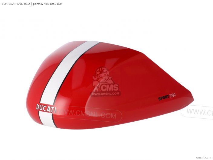 Ducati BOX SEAT TAIL RED 48310501CM