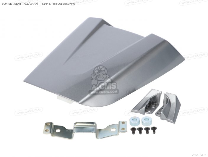 Suzuki BOX SET,SEAT TAIL(GRAY) 4550016863YHG