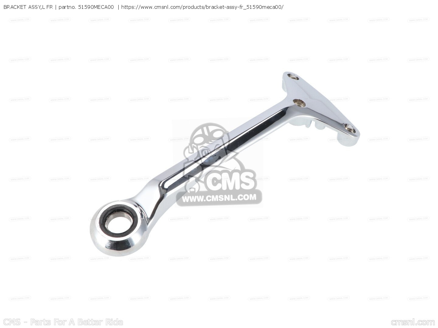 51590MECA00: BRACKET ASSY,L FR Honda - buy the 51590-MEC-A00 at CMSNL