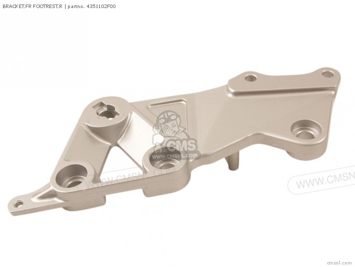 Suzuki BRACKET,FR FOOTREST,R 4351102F00