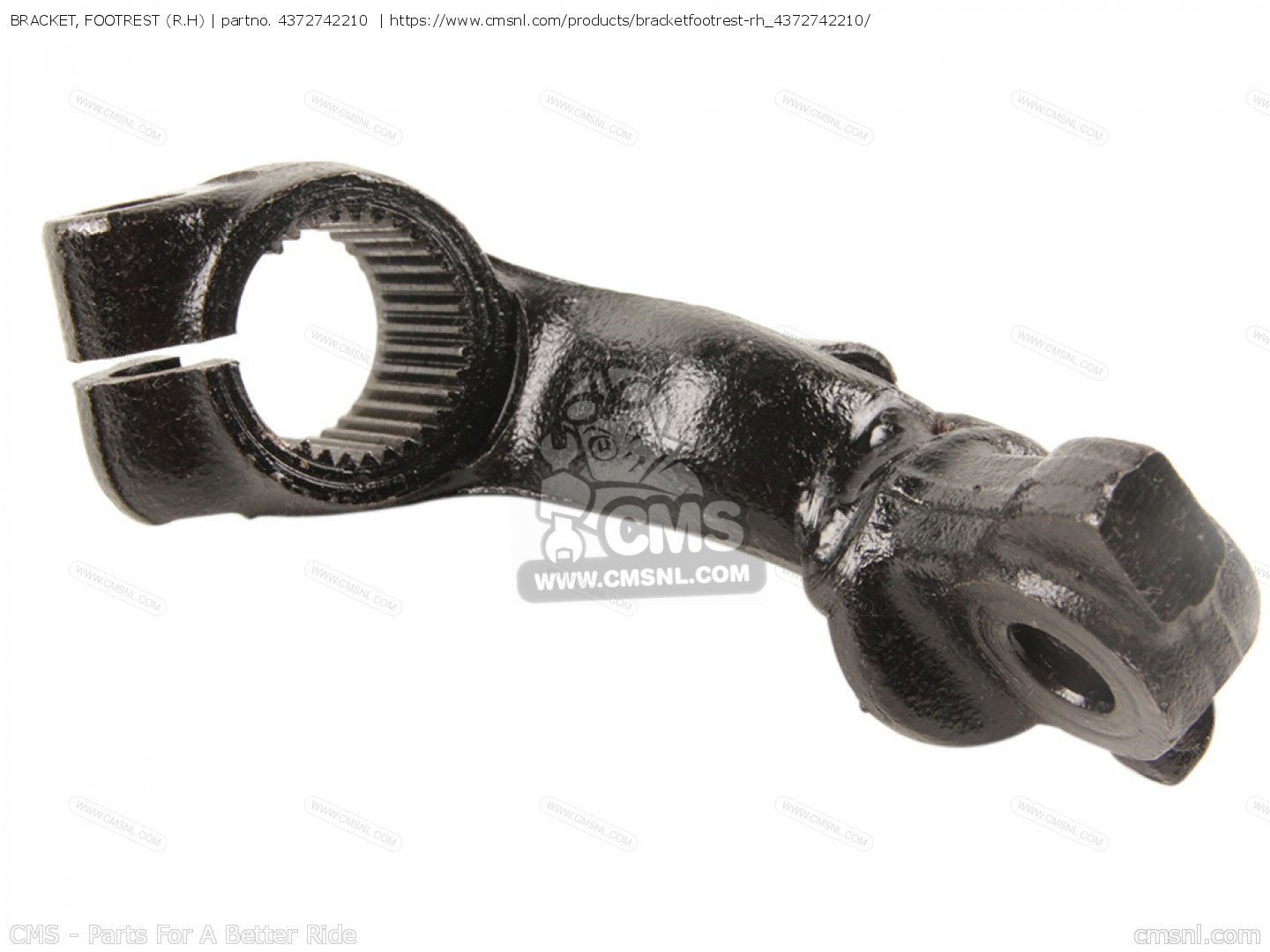 4372742210 Bracket, Footrest (r.h) Yamaha buy the 437274221000 at