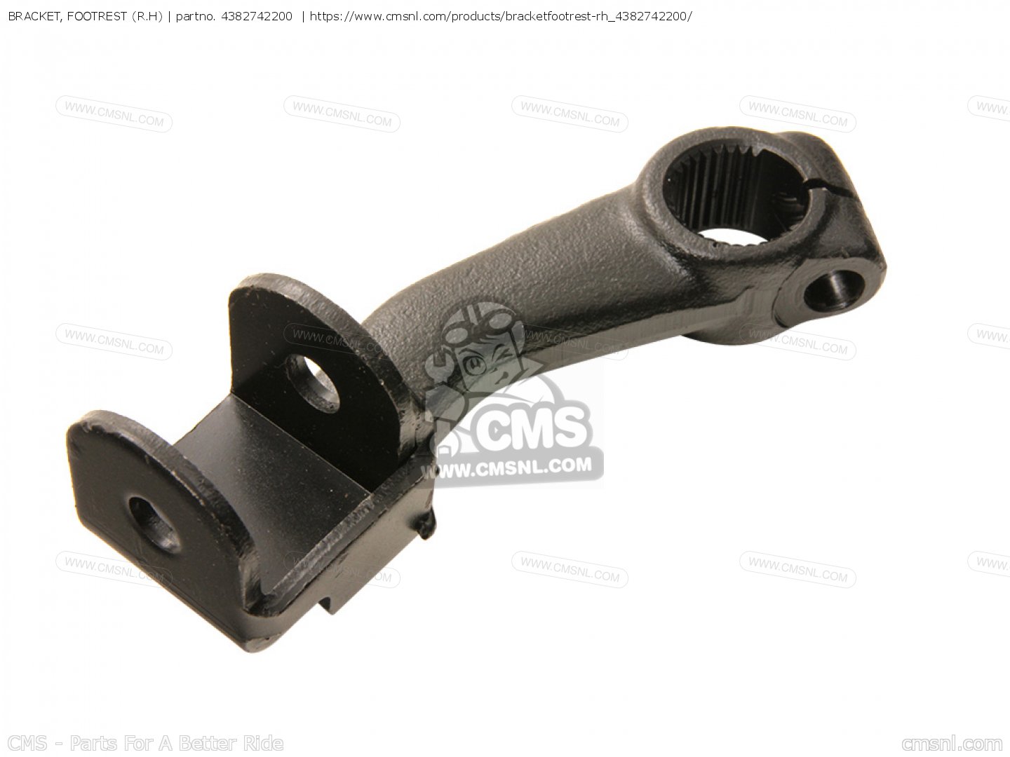 4382742200 Bracket, Footrest (r.h) Yamaha buy the 438274220000 at