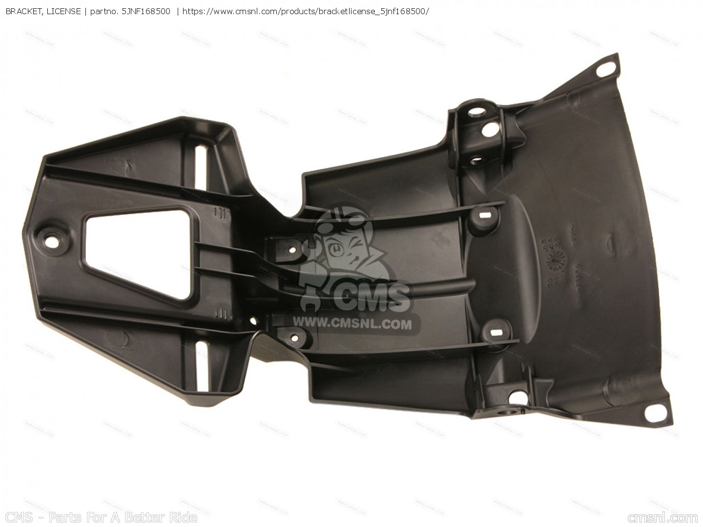 5JNF168500: Bracket, License Yamaha - buy the 5JN-F1685-00 at CMSNL