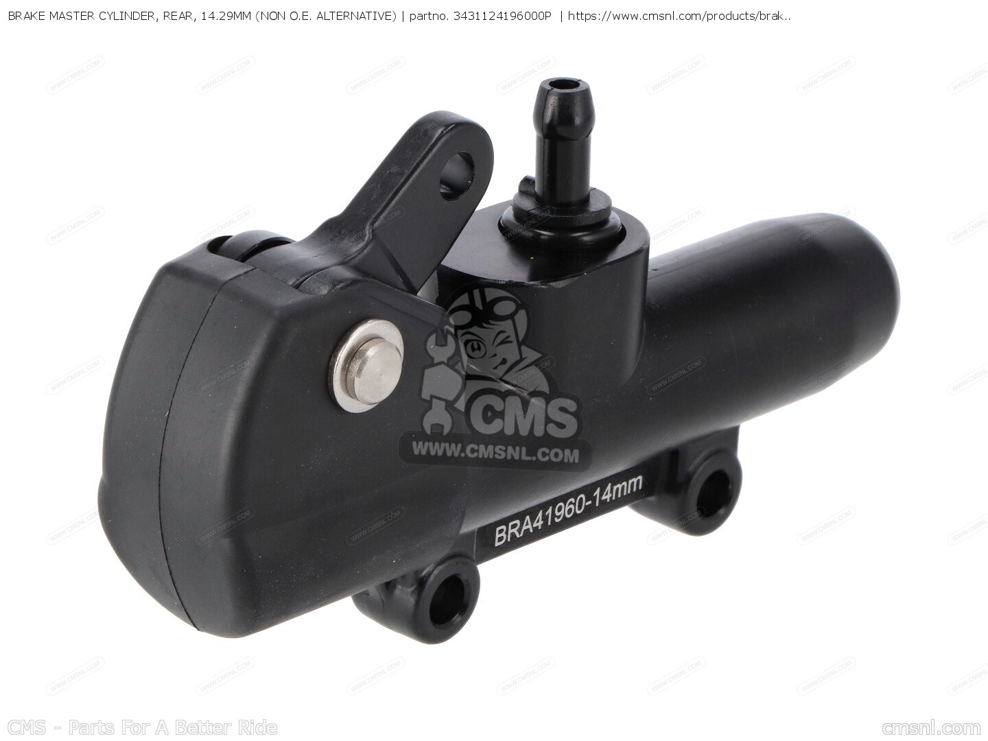 3431124196000P: Brake Master Cylinder, Rear, 14.29mm (non O.e ...