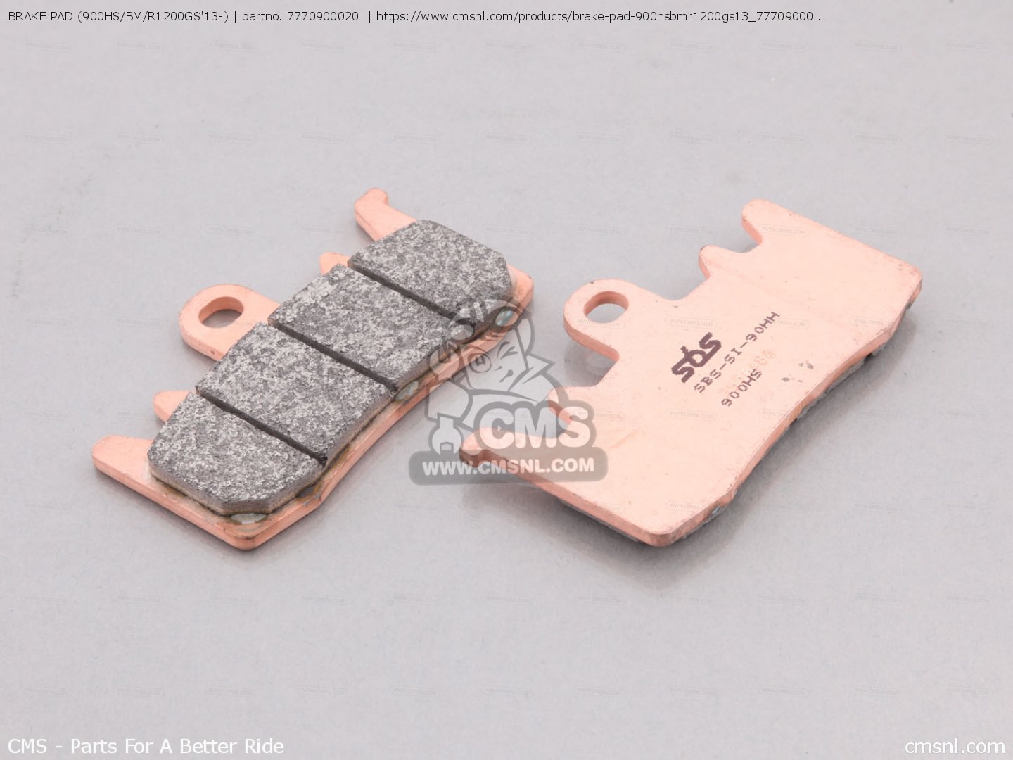 7770900020 Brake Pad (900hs/bm/r1200gs'13) Kitaco buy the 777