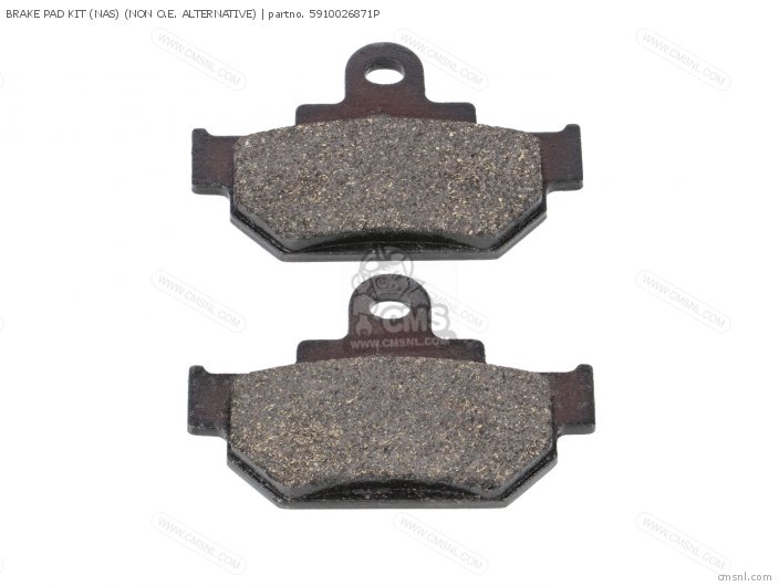 Suzuki BRAKE PAD KIT (NAS) (NON O.E. ALTERNATIVE) 5910026871P