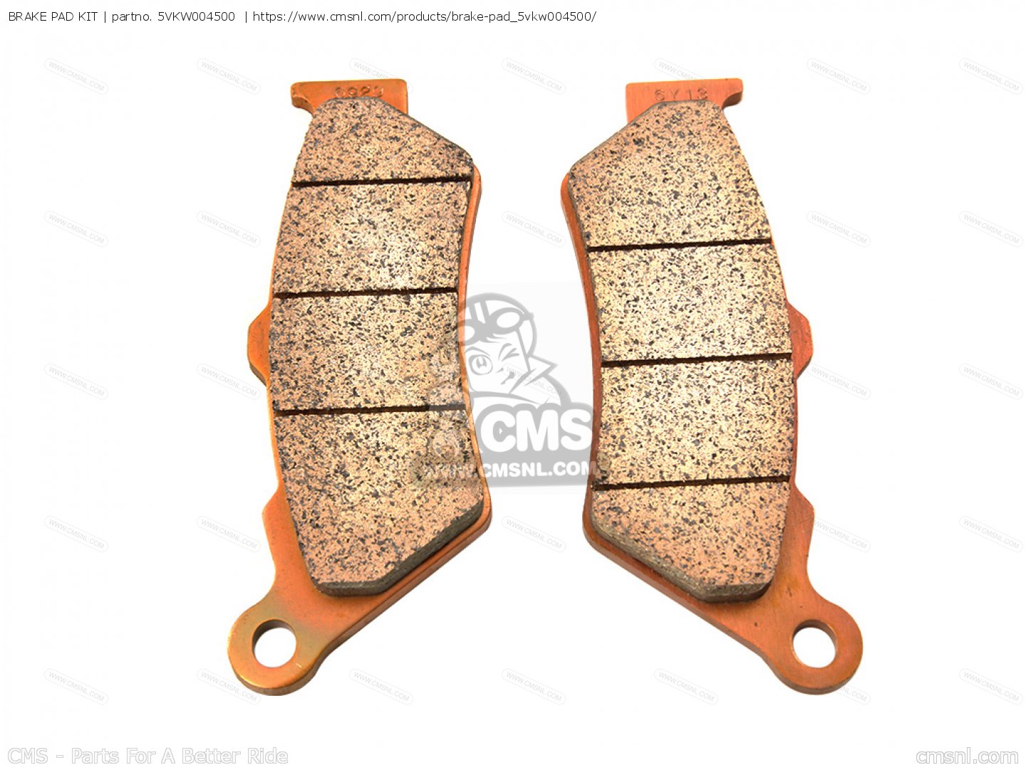 5VKW004500: Brake Pad Kit (nas) Yamaha - buy the 5VK-W0045-00-00